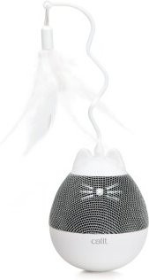 Catit Pixi Kreisel, Pfotenaktiviert, Silber-Weiß - Bild 1