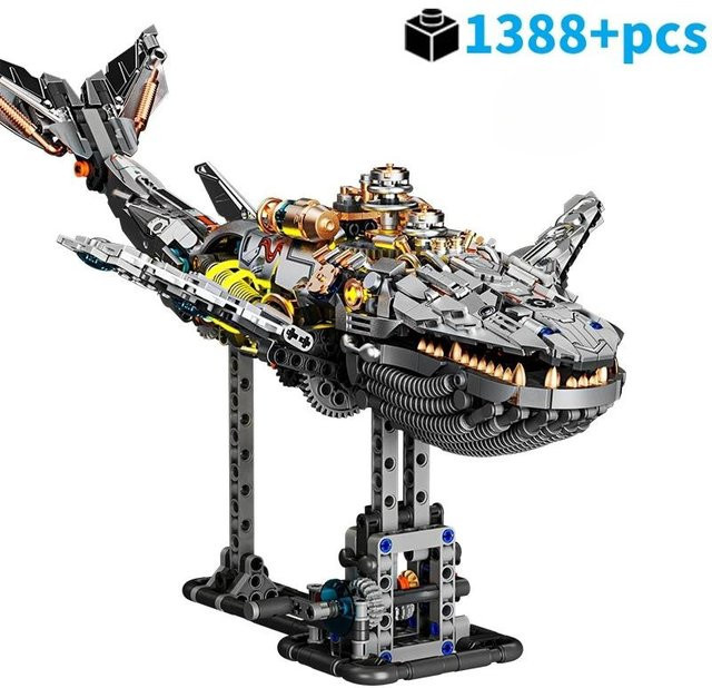 MOC Mechanischer Wal Baustein Modell, mit Licht, ab 6 Jahren - Bild 1
