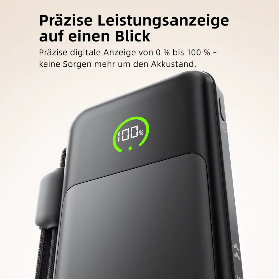 MOVESPEED P20 Powerbank 20000mAh mit PD 35W Schnellladefunktion und LFP-Akku in Schwarz - Bild 5