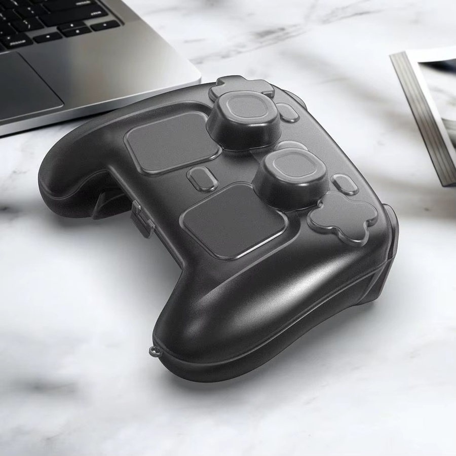 Transparente schwarze Schutzhülle für Steam Controller 2 mit Anti-Drop-Funktion - Bild 4