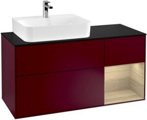 V&B Waschtischunterschrank Finion mit Wandbeleuchtung, Breite: 120 cm, Höhe: 50,1 cm, Tiefe: 50,1 cm - Bild 1