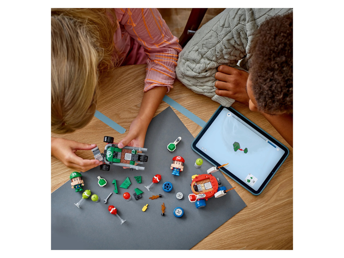 LEGO Super Mario Mario Kart Baby Mario vs. Baby Luigi Bausteinen ab 8 Jahren - Bild 2
