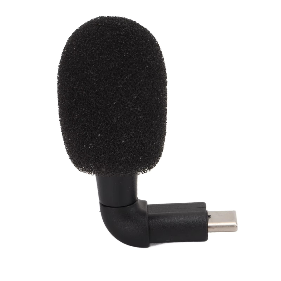 VBESTLIFE Mini-Mikrofon mit USB-C-Stecker in Schwarz, Plug-and-Play Mikrofon mit 90 Grad Winkel für Videokonferenzen - Bild 4