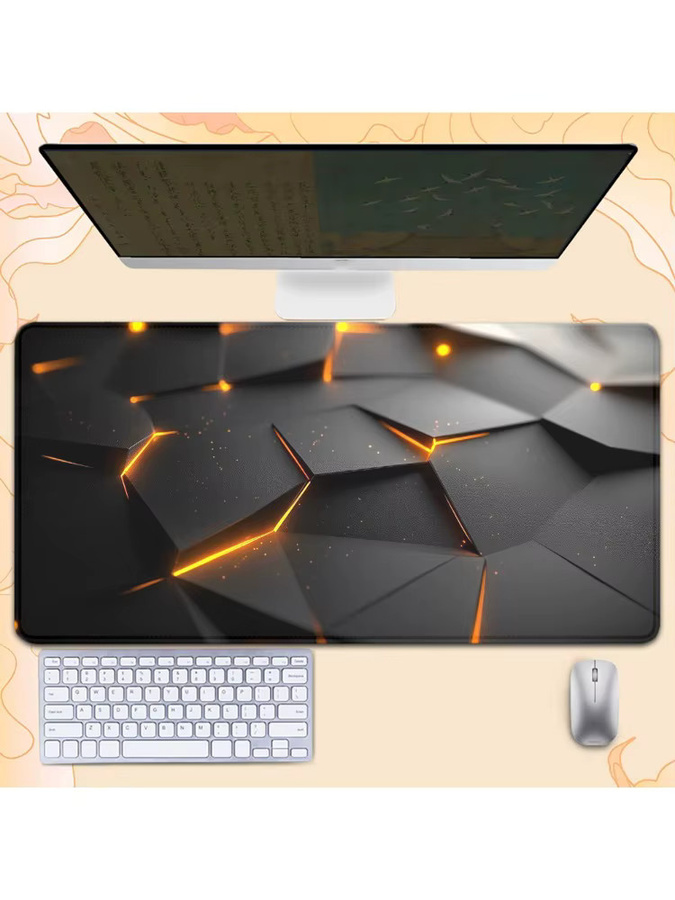 Laumango Mauspad mit geometrischem Design, rutschfest und waschbar, Schreibtischunterlage für Gaming und Büro - Bild 4