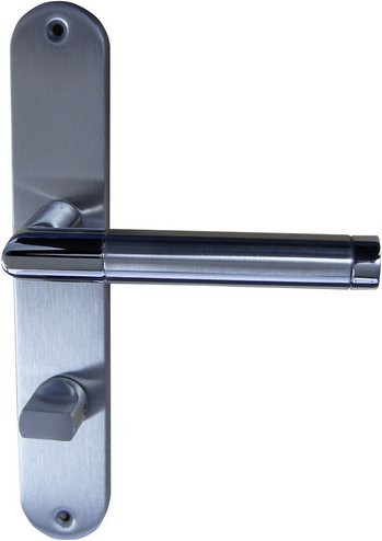 ALPERTEC Langschild-Garnitur aus Edelstahl in Silber - Bild 1