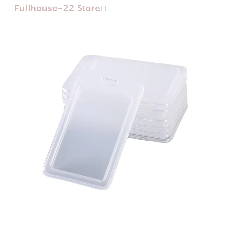MAX-22 Set aus 10 transparenten Plastikkartenhüllen mit Umhängeband zum Schutz von Ausweisen und Buskarten - Bild 2