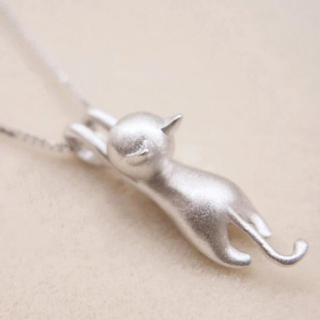 YAAMELI Halskette, 925 Silber, Katze, Damen - Bild 1