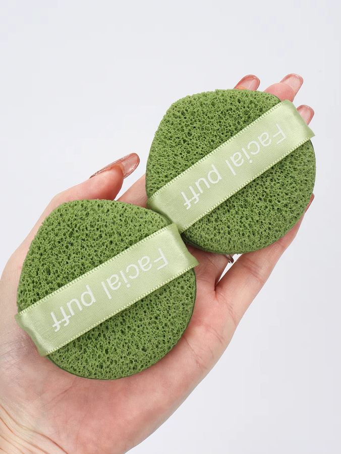 Matcha-Handschuh-Puff zur Exfoliation und Make-up-Entfernung, Unisex - Bild 2