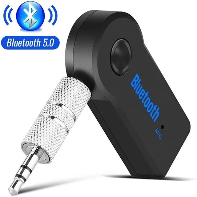 BRYNTHORX 2-in-1 Bluetooth 5.0 Adapter in Schwarz als Sender und Empfänger mit 3,5 mm Klinke für Auto, Kopfhörer und Freisprecheinrichtung - Bild 1