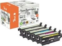 Peach Toner Spar Pack Plus 112237 für HP Color LaserJet CP 5200, ersetzt HP 307A (CE740A, CE741A, CE742A, CE743A), wiederaufbereitet, Set aus 2x Schwarz und CMY-Farben - Bild 1