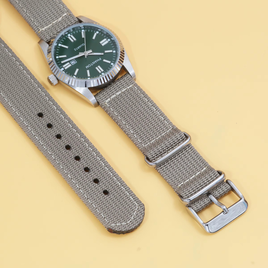 PHANTOM Armbanduhr Quarz, Edelstahl, 35 mm, Grün, Herren - Bild 4