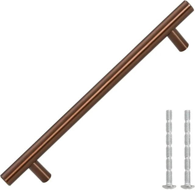 vidaXL Möbelgriffe Set aus Edelstahl in Bronze, 10 Stück, Länge: 160 mm - Bild 1