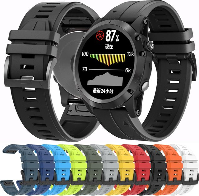 Garmin Uhrenarmband Silikon, Unisex, 22mm 26mm - Bild 1