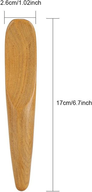 Duftendes Holz Schabestab Mini Finger Körpermassagegerät, beige, Unisex - Bild 1