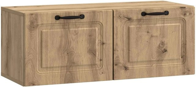 vidaXL Wandmontierter TV-Schrank Artisan-Eiche in Braun mit Scharniertüren und Regalböden, B/T/H: 78,5 x 31 x 30 cm - Bild 1