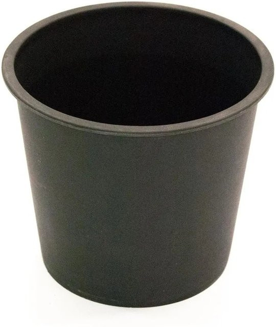 Elegant Einrichten Kunststoff-Pflanzkübel Rund-Konisch in Schwarz, Durchmesser: 34 cm, Höhe: 31 cm - Bild 1