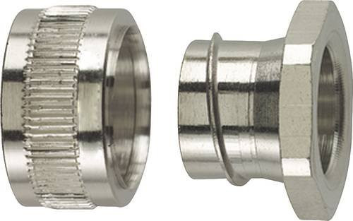 HellermannTyton Schlauchverschraubung PCS75-PC-NPB-ML aus Metall, gerade, silber/Messing - Bild 1