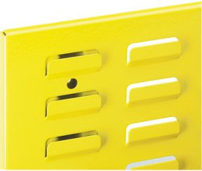 Kappes RasterPlan Schlitzplatte aus Stahl in RAL 1023 Gelb, Breite: 100 cm, Höhe: 45 cm - Bild 1