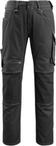 Mascot Arbeitshose Mannheim in Schwarz mit Reflexstreifen und Kniepolstertaschen nach EN 14404 und Cordura-Material, Größe 82C47 - Bild 1