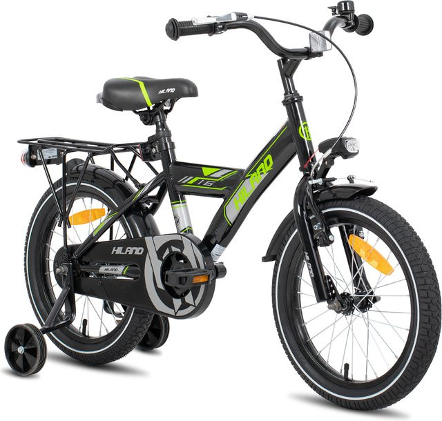 Hiland Rocket Kinderfahrrad Mountainbike, mit Licht und Gepäckträger, ab 5 Jahren - Bild 1