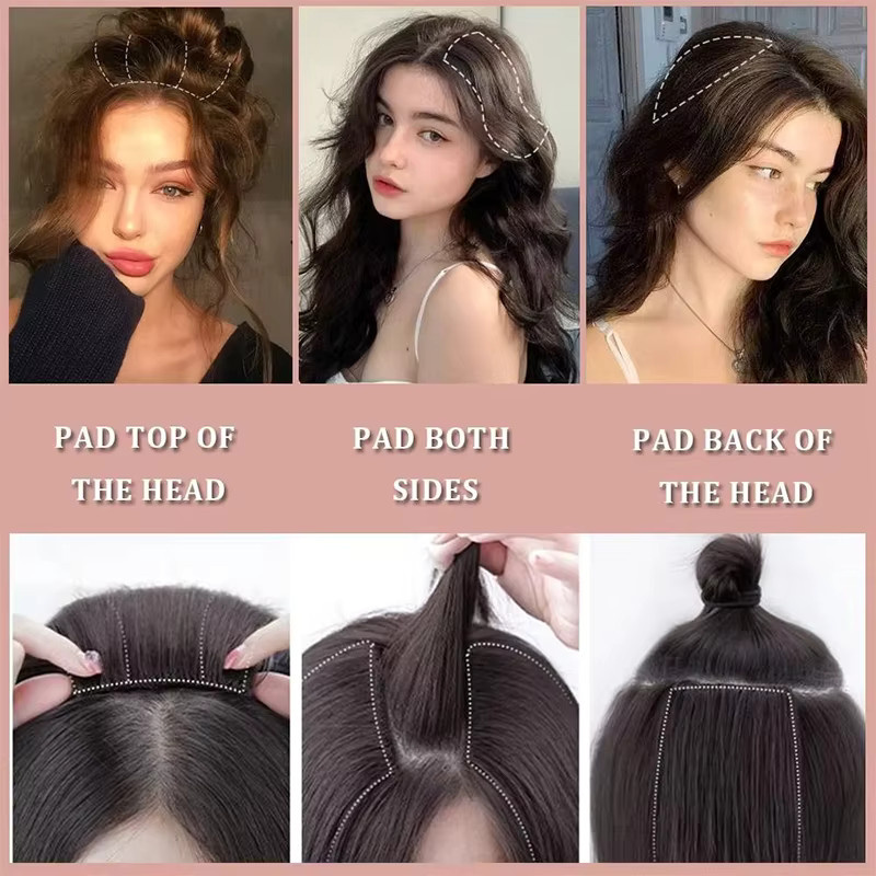 allaosify Clip-in-Haarteil-Haarnadel, 2 Stück, synthetisch, Damen - Bild 5