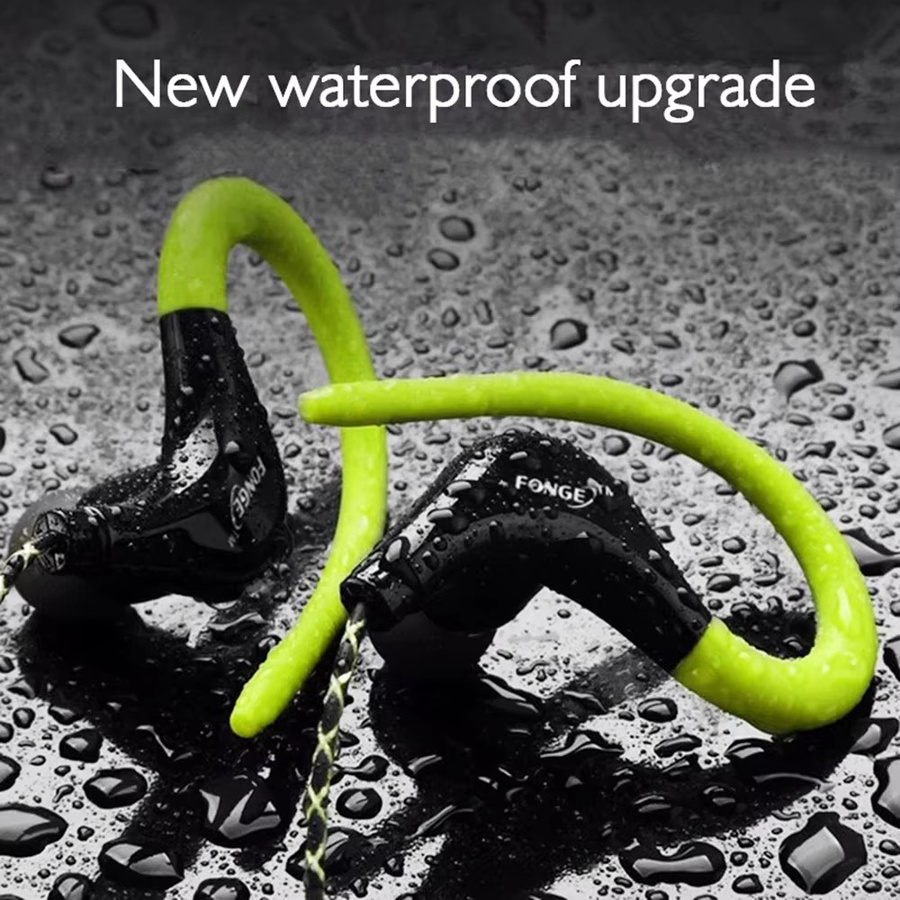 S760 Wired In-Ear Kopfhörer mit Mikrofon, Wasserdichtes Sport Headset mit Super Bass in Schwarz, 3,5 mm Klinkenanschluss - Bild 4