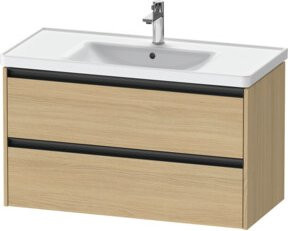 Duravit Waschtischunterschrank Ketho.2 in Beige mit 2 Schubladen, wandhängend, B/T: 98,4 x 45,5 cm - Bild 1