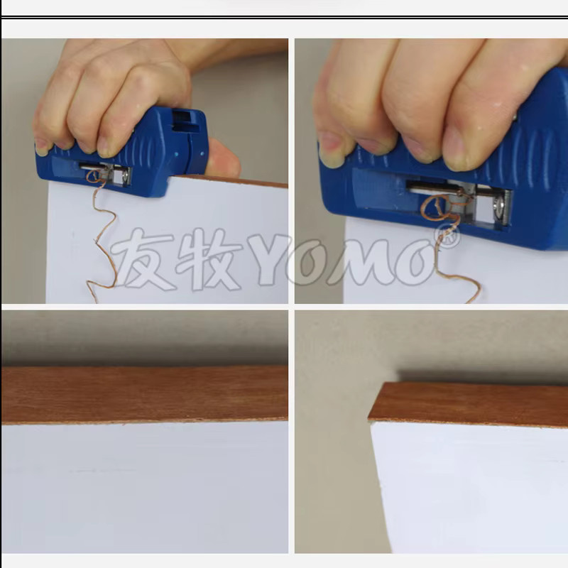 YOMO Manueller Kantenfräser zur Kantenreinigung für Holz und PVC in Blau - Bild 2