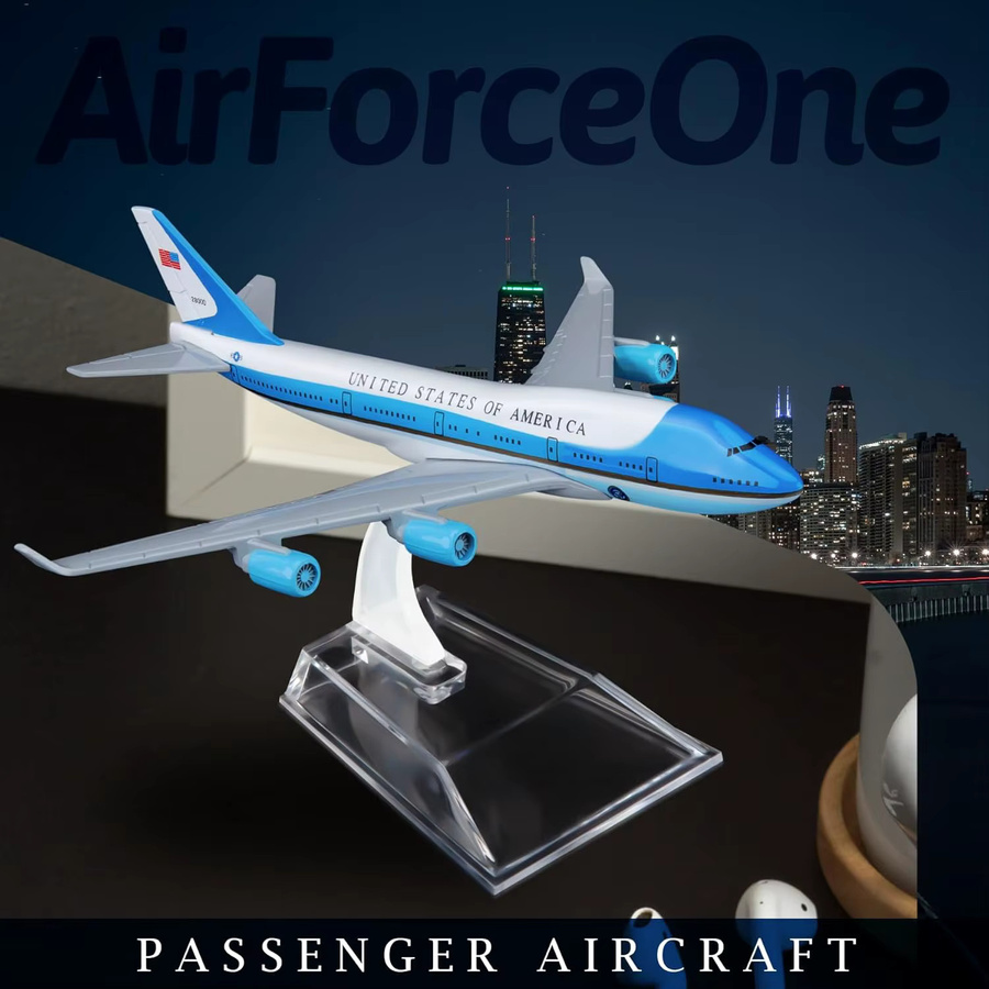 ZOCO The Air Force One 747 Modellflugzeug, 1:400, Metall - Bild 4