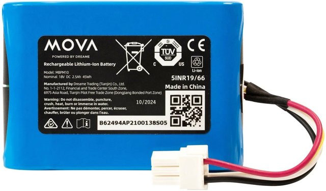 Mova Ersatzbatterie für Mähroboter, 2,5 Ah, Blau - Bild 1