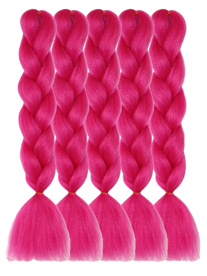 Refeeny Jumbo Braiding Hair Extensions, 24 Zoll, 5 Packungen, Damen - Bild 6