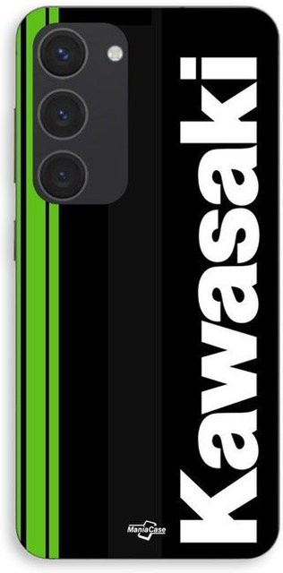 Maniacase Schutzhülle für Samsung Galaxy S23 mit Kawasaki Florida Motorrad Marseille Logo in Schwarz - Bild 1