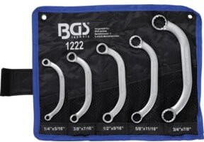 BGS Starter- und Blockschlüssel-Satz in Silber, 5-teilig, Zollgrößen SW 1/4 Zoll bis 7/8 Zoll - Bild 1