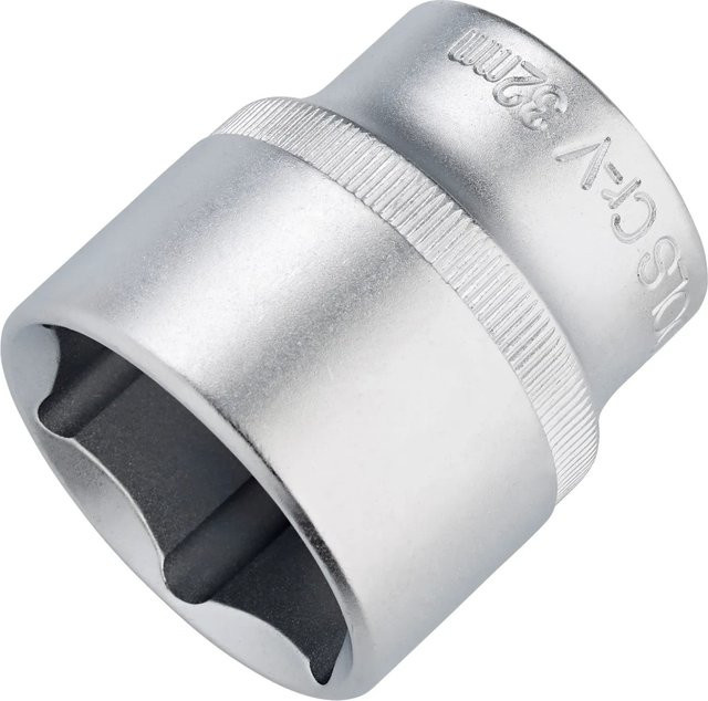 LUX-TOOLS Stecknuss 32 mm aus Chrom-Vanadium in Silber - Bild 1