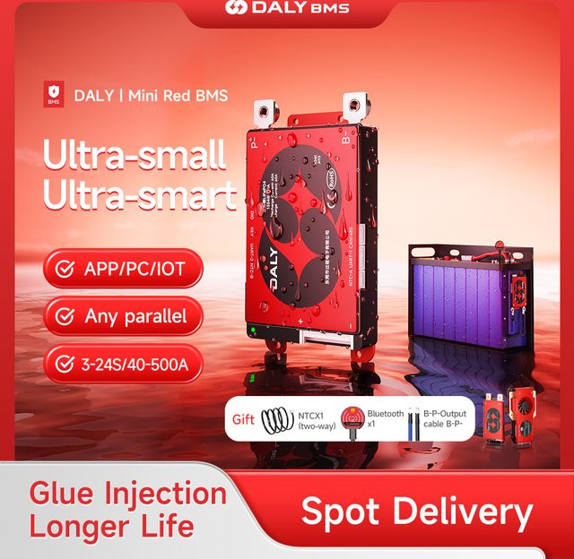 Daly Smart BMS mit Bluetooth für Li-Ion 18650 Batterienpacks - Bild 1