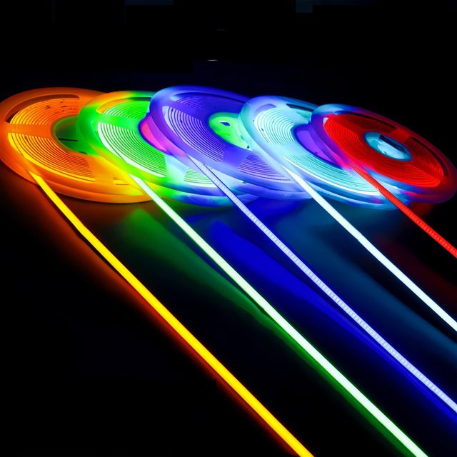 JOYPINJ COB-LED-Streifen 5 m flexibel für Hintergrundbeleuchtung in Orange oder Gelb - Bild 1