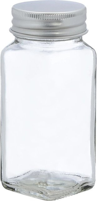 Relaxdays Gewürzgläser 36er Set aus Glas mit Aluminium und Silikon, transparent/silber, beschriftbar, H: 11 cm, B: 4,5 cm, T: 4,5 cm - Bild 1