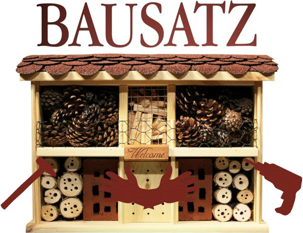 Dobar Insektenhotel Landhaus Komfort Bausatz in Braun - Bild 3