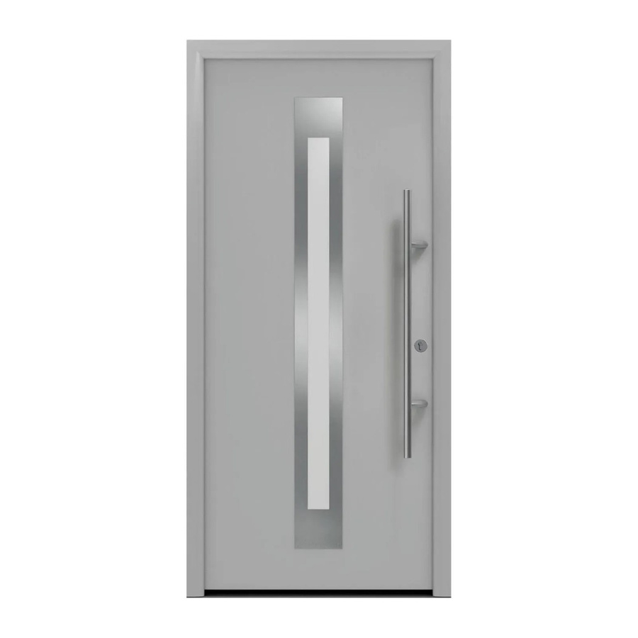 EcoStar Haustür Isopro Secur IPS 770S Weißaluminium mit Glaseinsatz, RC2, B: 110 cm, H: 210 cm, DIN Rechts - Bild 2