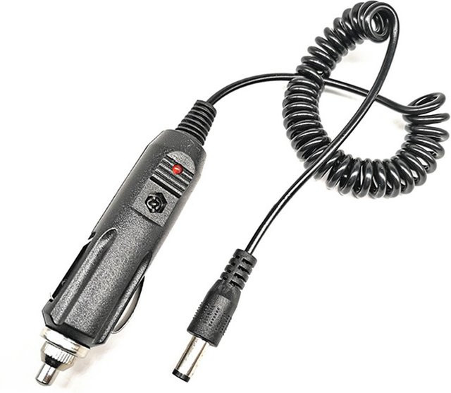 Baofeng DC 12V Auto-Ladegerät mit Verlängerungskabel für Walkie Talkie UV-5R UV-5RE UV-82, Schwarz - Bild 1