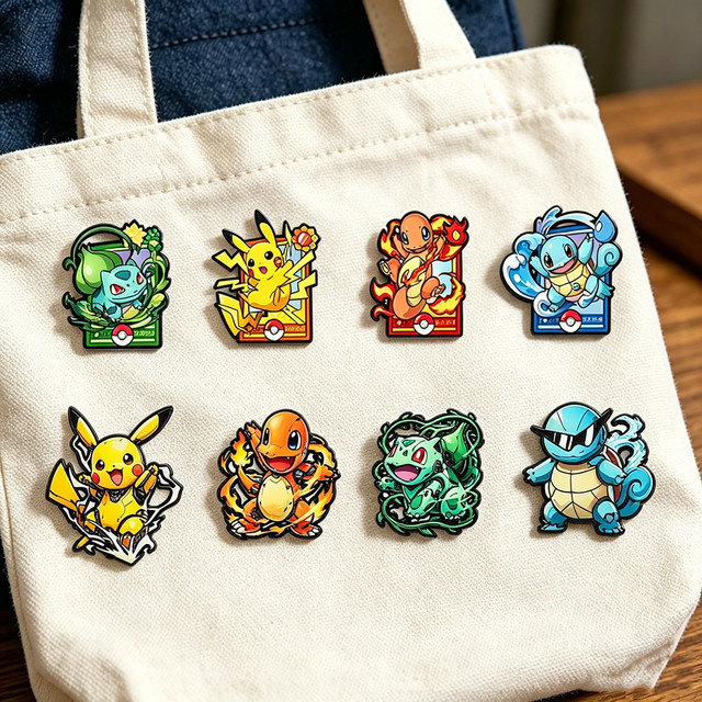 Bandai Broschen-Set, Pokémon Fantasy-Monster, Hartemaille, Unisex - Bild 1
