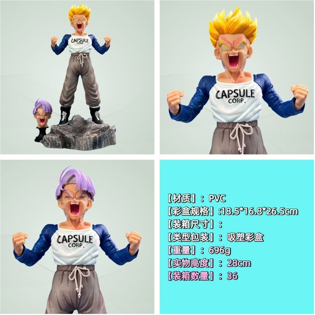 Bandai Dragon Ball Super Saiyan Crying Trunks, Actionfigur, 28 cm - Bild 1