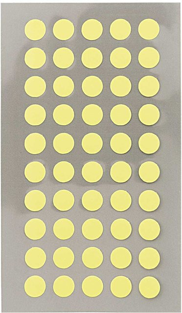 Rico Design Paper Poetry Office Sticker Punkte 8mm in Neongelb, 4 Bogen - Bild 1