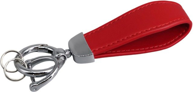 Schlüsselanhänger Leder, rot, Unisex - Bild 1