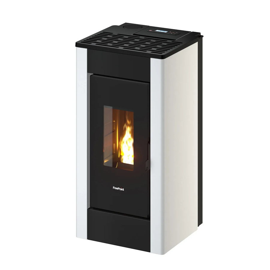 Freepoint Pelletofen Sharp Airtight in Weiß mit 7 kW Leistung und WLAN-Funktion - Bild 2