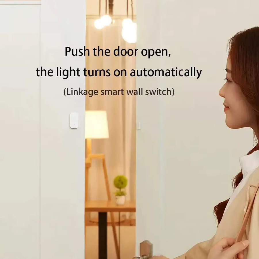 Aqara Tür- und Fenstersensor Zigbee Drahtlose Verbindung Weiß Kompatibel mit Apple HomeKit und MiHome App MCCGQ11LM - Bild 2