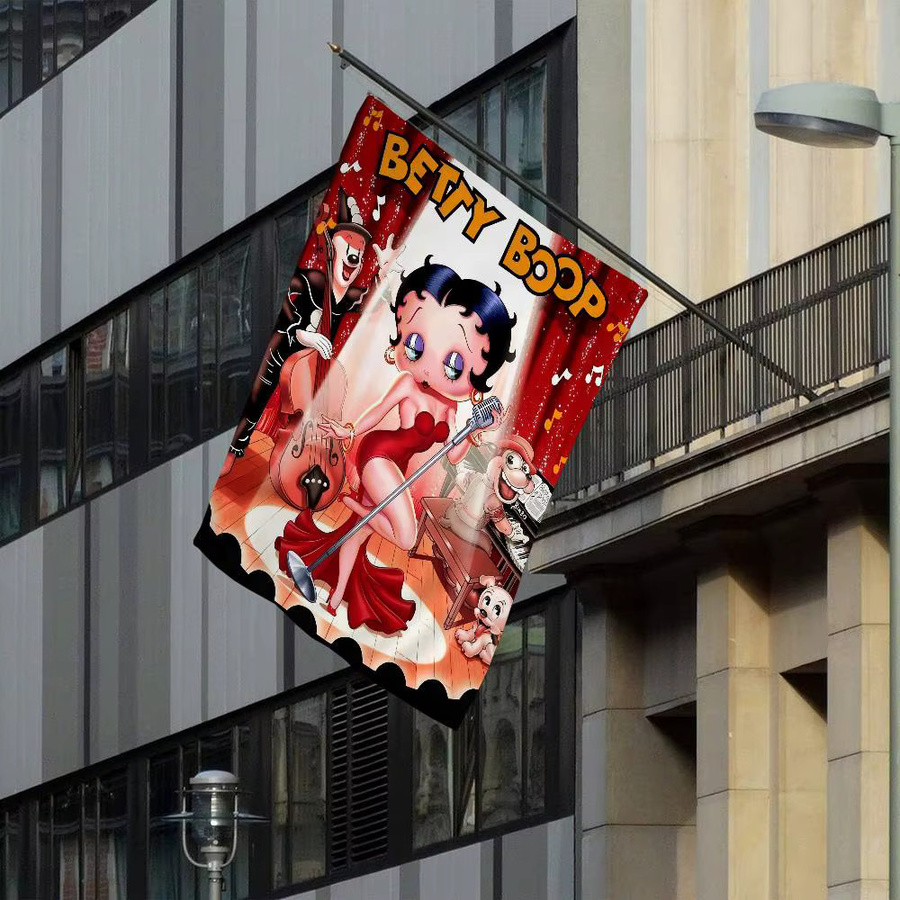 B-BettyS Boop Cheerleading-Banner Retro Flagge Multicolour B/H: 50 x 70 cm - Bild 6