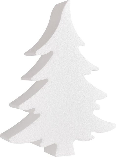 VBS Styroporform Tannenbaum geschwungen in Weiß - Bild 1