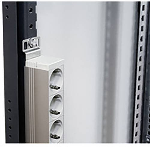 Schneider Electric Set mit 2 Befestigungswinkeln für die vertikale Montage von Verteilerschienen in Silber - Bild 1