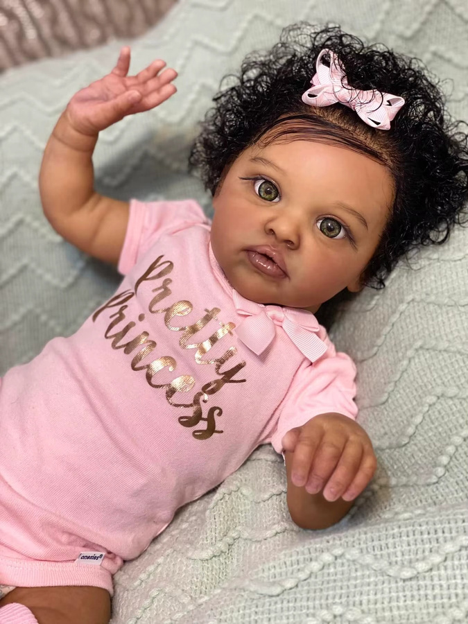 NPK Chantal Reborn-Puppe, 20-Zoll, Afroamerikaner-Puppe, Sammlerstück - Bild 2